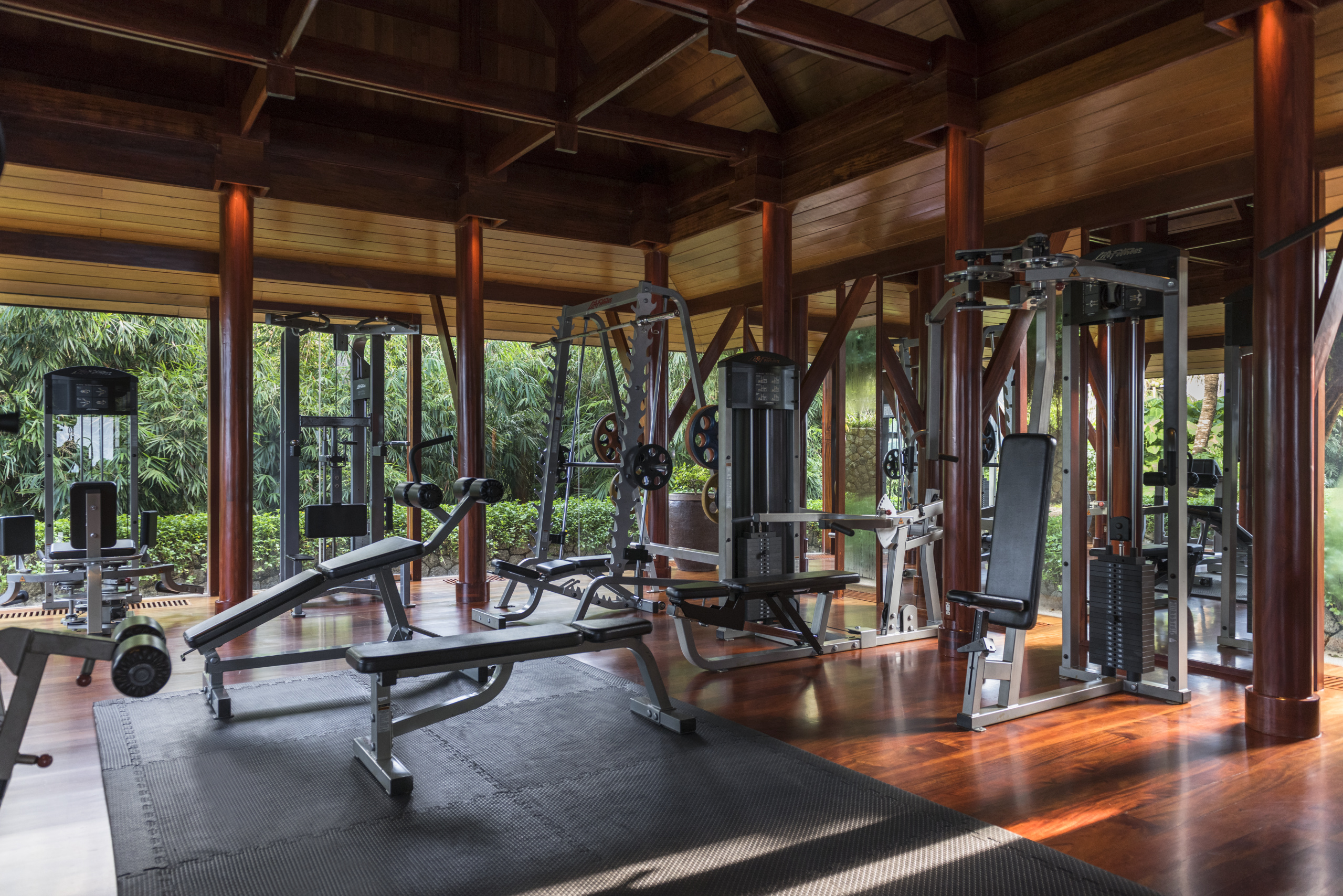 The gym at Amanpuri in Thailand